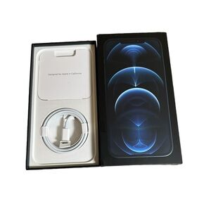 iPhone 12 Pro Max Retail Box with USB-C Lightning Cable, Sim Remover NO PHONE